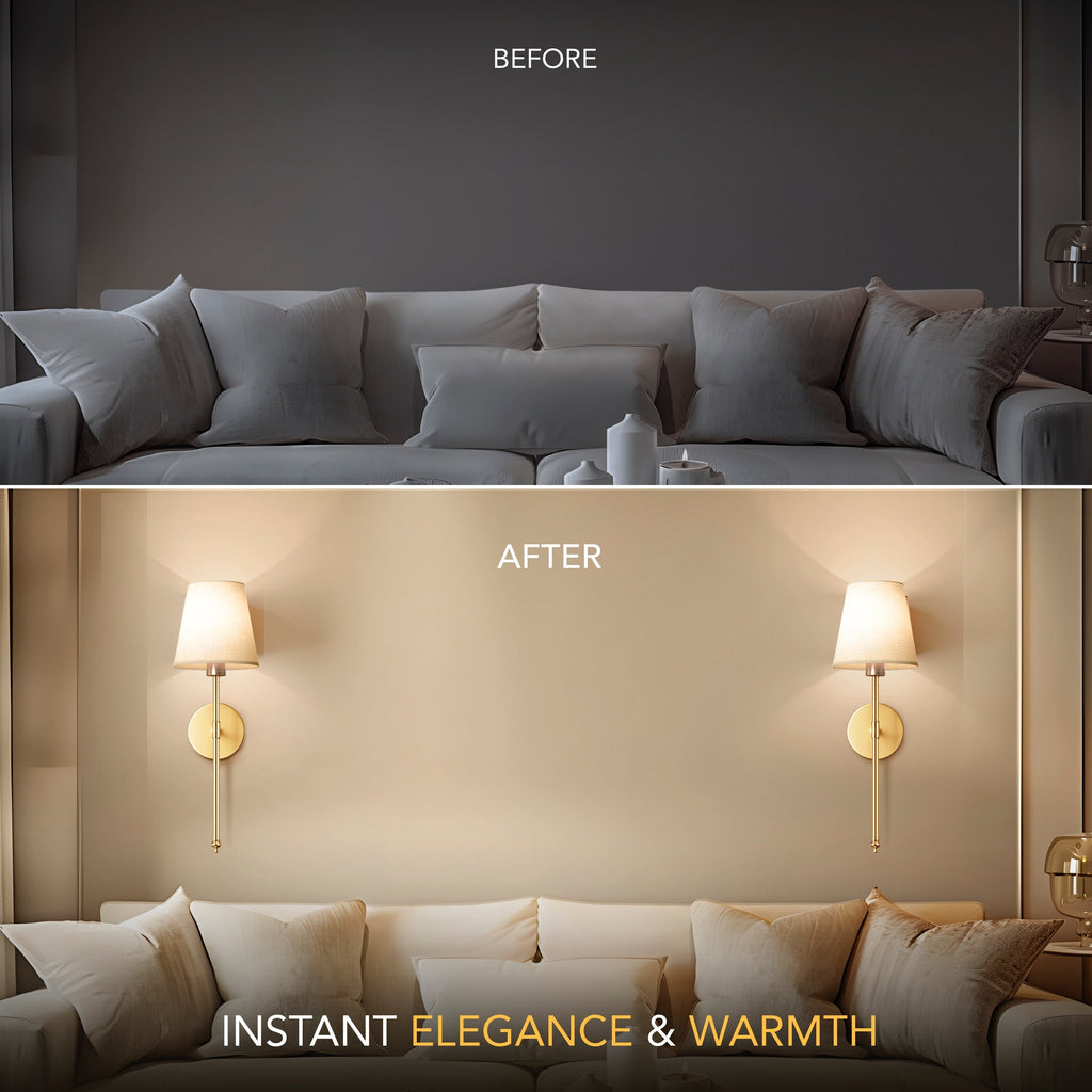 DecorBites™ WIRELESS WALL SCONCES (SET OF 2 )