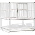 DecorBites™ Wrought Iron Bird Cage for Conures, Lovebirds - 30 Inch