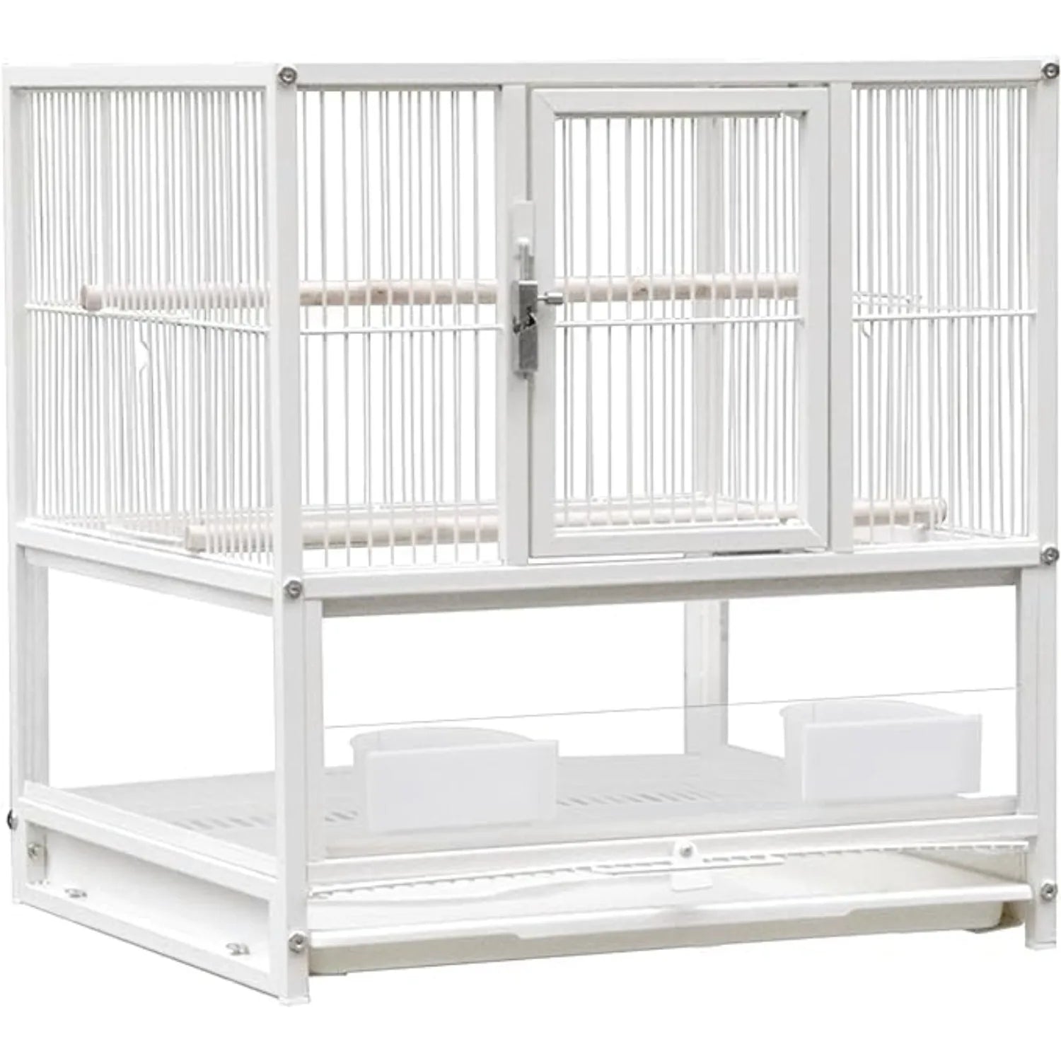 DecorBites™ Wrought Iron Bird Cage for Conures, Lovebirds - 30 Inch