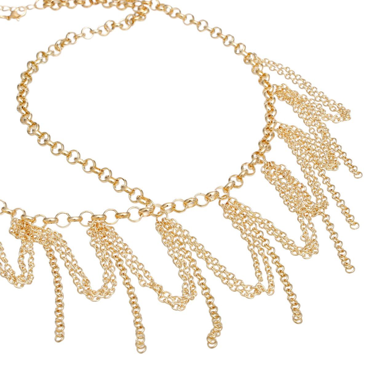 Women’s Head Chain Gold Draped Drop Chains Stylish Statement Jewelry